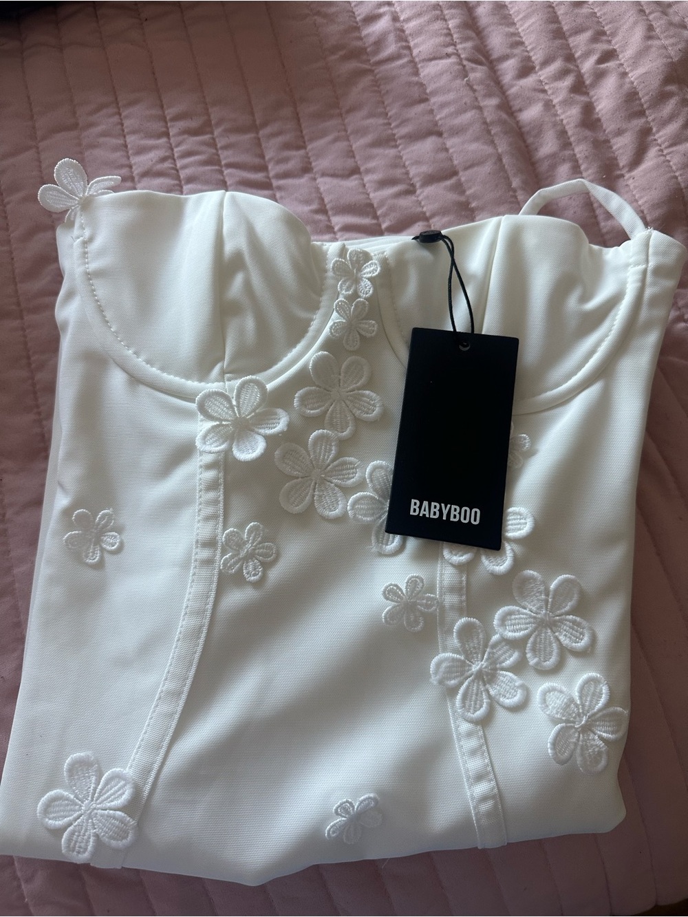BabyBoo Dalary Mini Dress- Ivory, XS - Picture 7 of 8